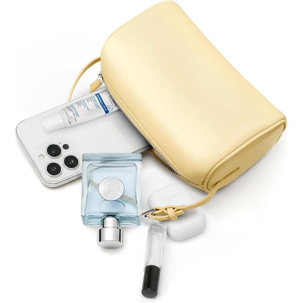 Women Baby Yellow Mini Crossbody  Vegan Leather HoboPurse with Adjustable Strap - Picture 6 of 7